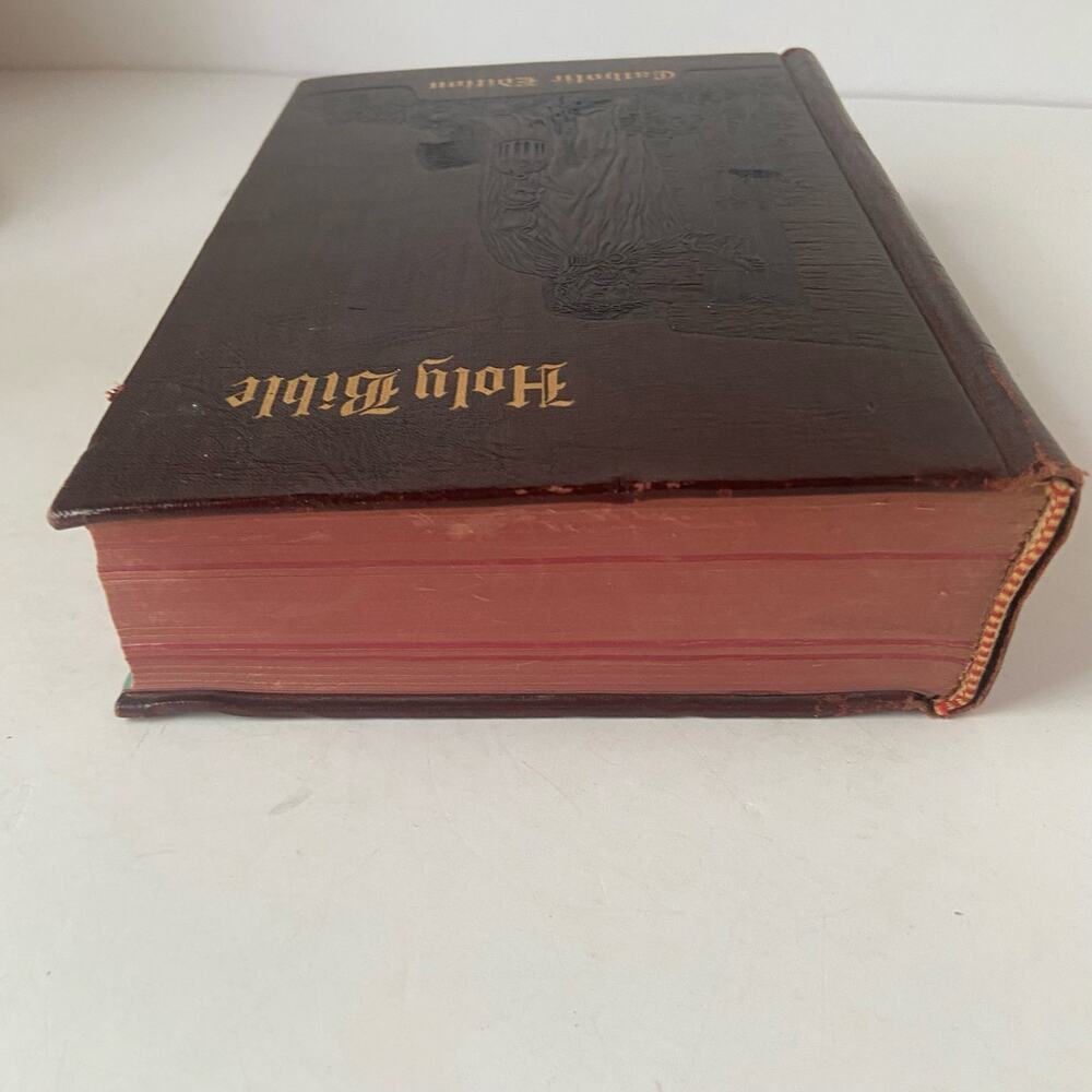 Holy Bible Catholic Edition Illustrated Light of the World Edition 1954 Vintage - Picture 3 of 16